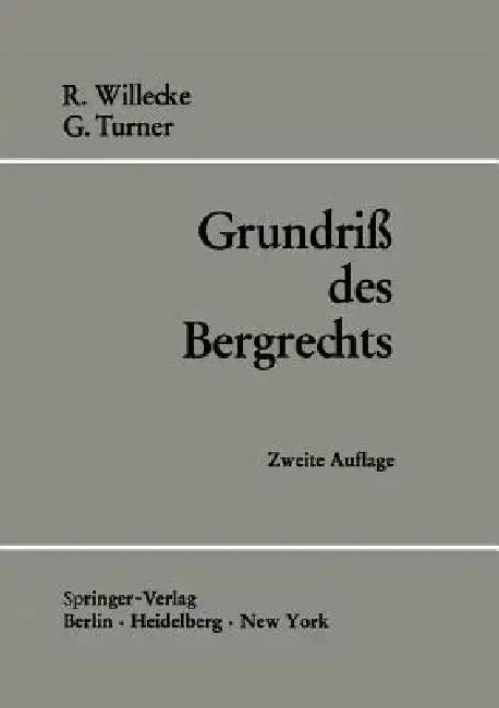Cover of Grundriß Des Bergrechts