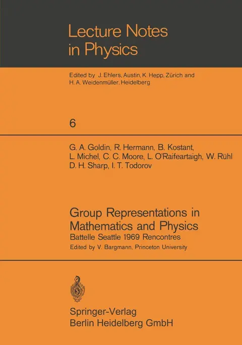 Cover of Group Representations in Mathematics and Physics