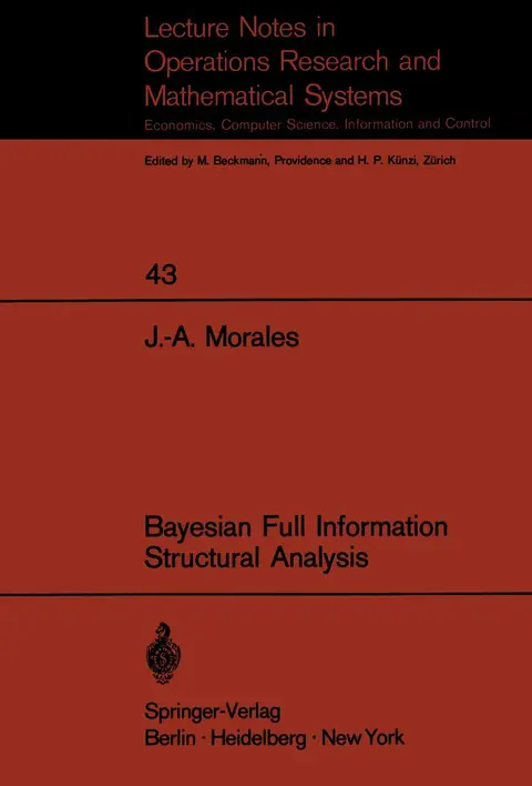 Cover of Bayesian Full Information Structrual Analysis