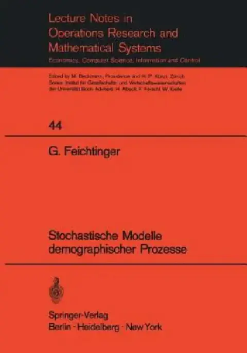 Cover of Stochastische Modelle Demographischer Prozesse
