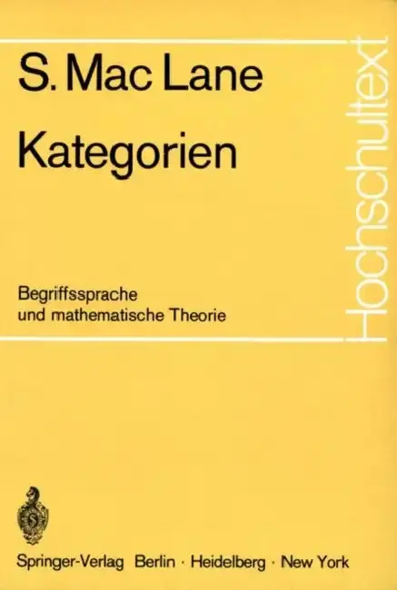 Cover of Kategorien