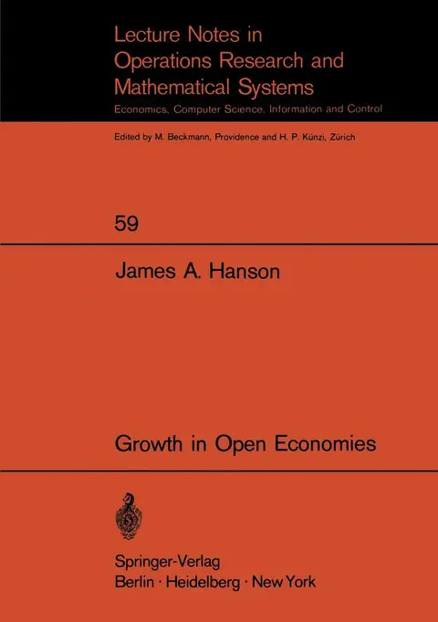 Cover of Growth in Open Economies