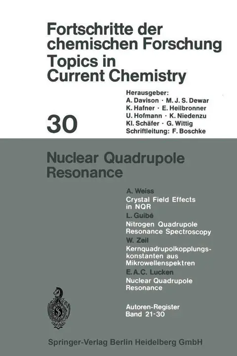 Cover of Nuclear Quadrupole Resonance