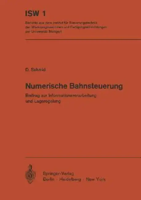 Cover of Numerische Bahnsteuerung