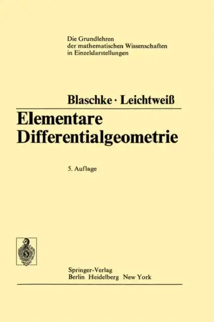 Cover of Elementare Differentialgeometrie