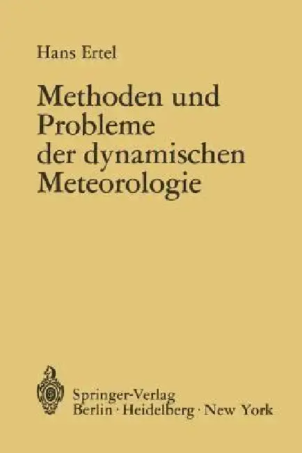 Cover of Methoden Und Probleme Der Dynamischen Meteorologie