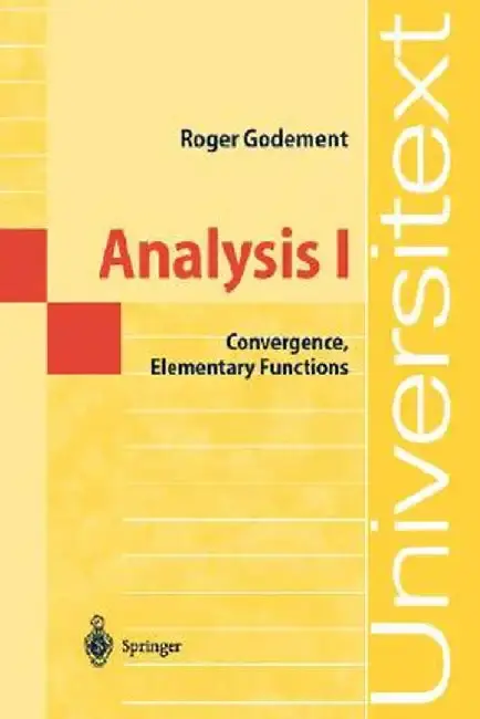Cover of Analysis I