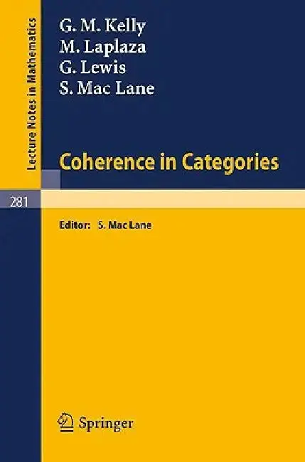 Cover of Coherence in Categories