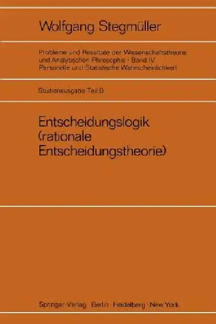 Cover of Entscheidungslogik