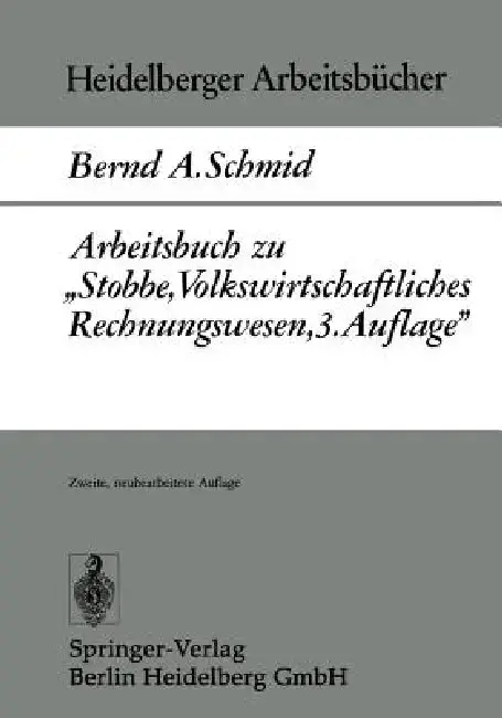 Cover of Arbeitsbuch Zu "Stobbe, Volkswirtschaftliches Rechnungswesen, 3.Auflage"