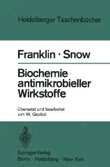 Cover of Biochemie Antimikrobieller Wirkstoffe
