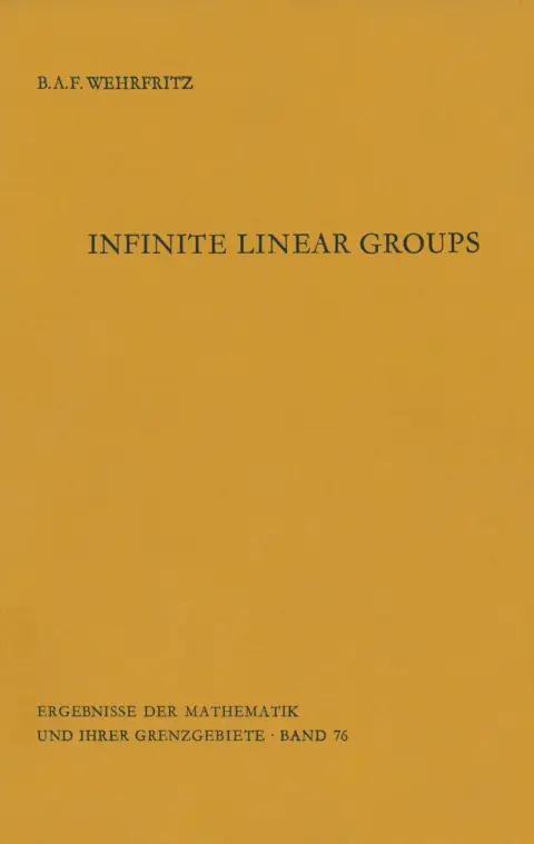 Cover of Infinite Linear Groups