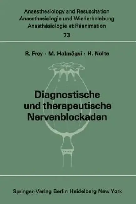 Cover of Diagnostische Und Therapeutische Nervenblockaden