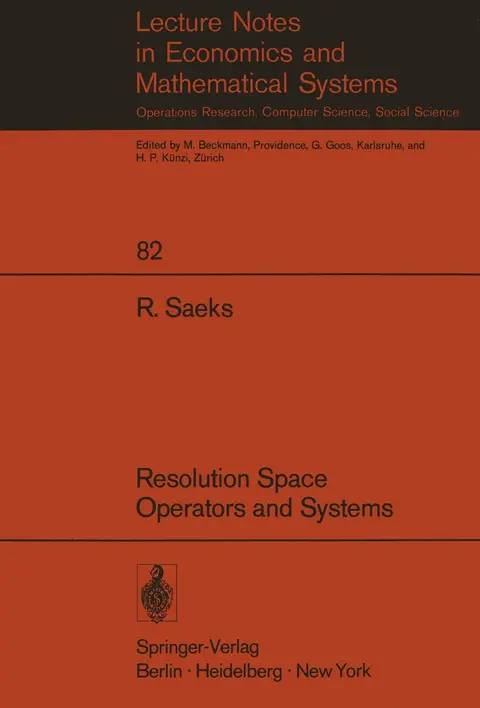 Cover of Resolution Space, Operators and Systems