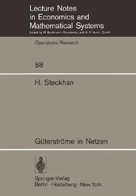 Cover of Güterströme in Netzen