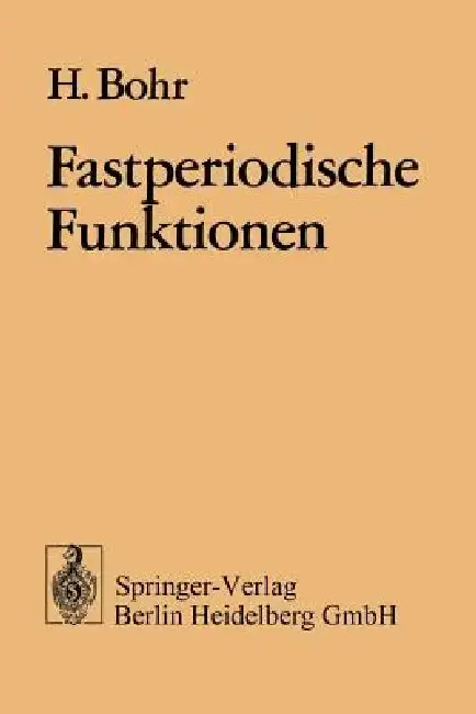 Cover of Fastperiodische Funktionen