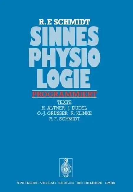 Cover of Sinnesphysiologie Programmiert
