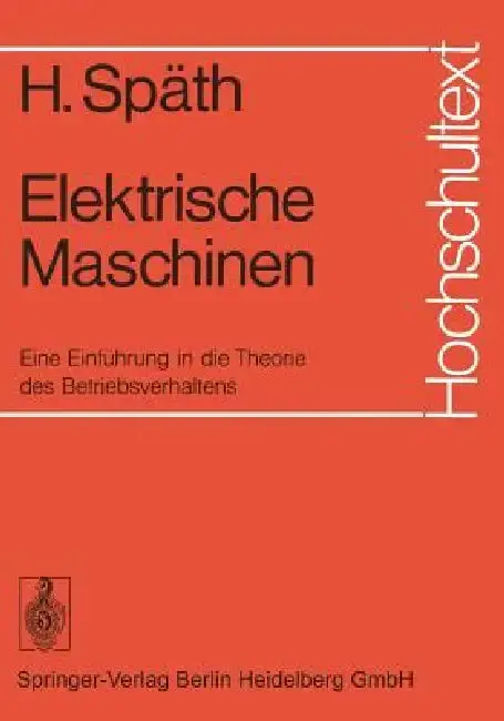 Cover of Elektrische Maschinen