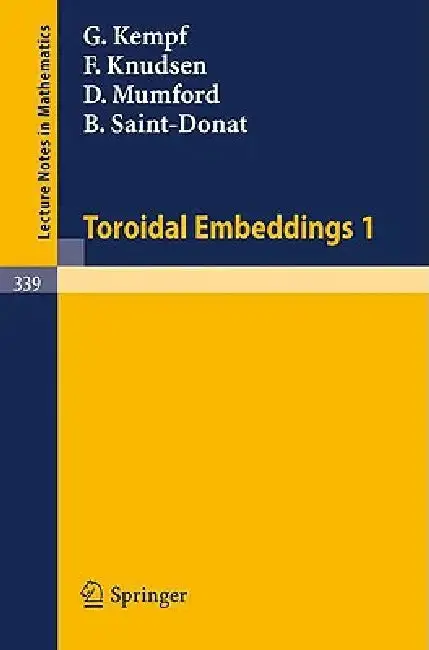 Cover of Toroidal Embeddings 1