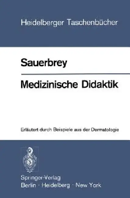 Cover of Medizinische Didaktik