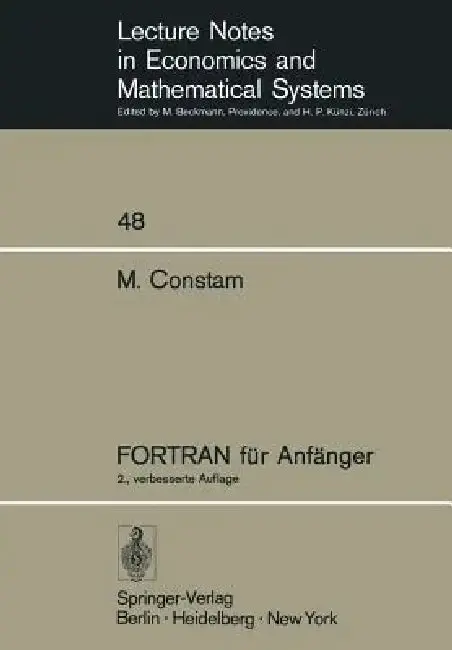 Cover of FORTRAN Für Anfänger