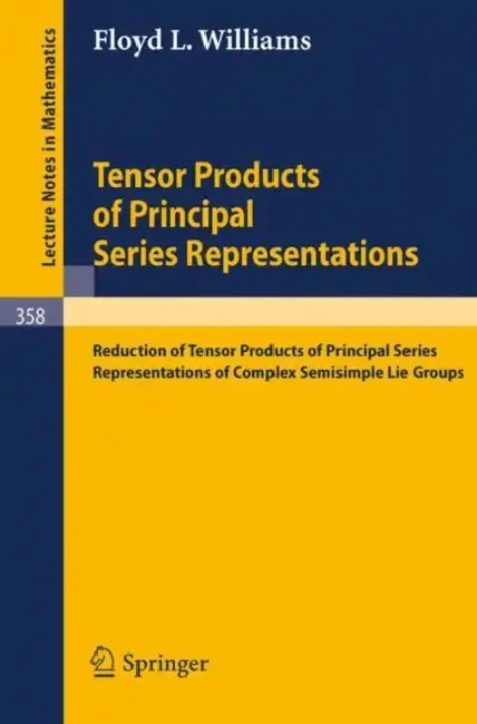 Cover of Tensor Products of Principal Series Representations