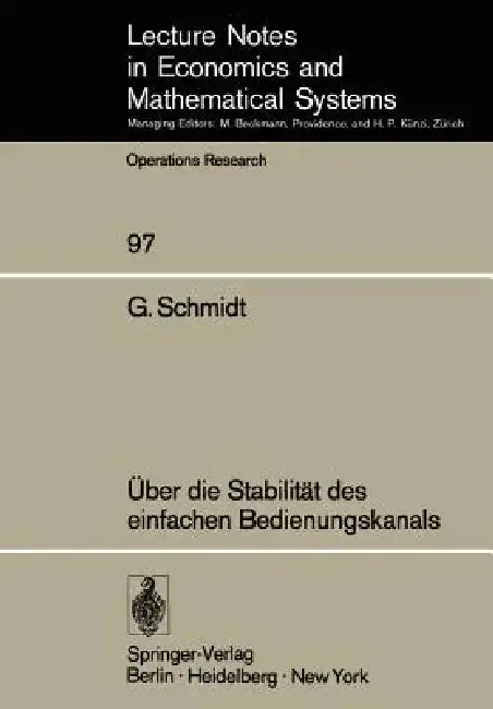 Cover of Über Die Stabilität Des Einfachen Bedienungskanals