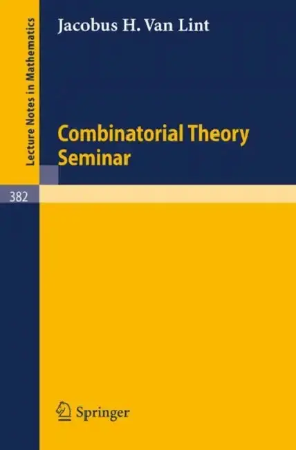 Cover of Combinatorial Theory Seminar Eindhoven University of Technology