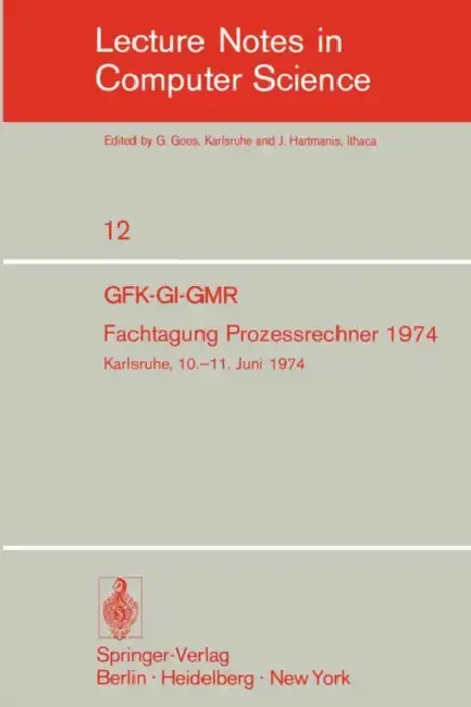 Cover of Fachtagung Prozessrechner 1974
