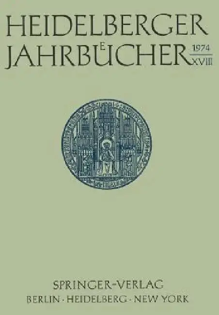 Cover of Heidelberger Jahrbücher