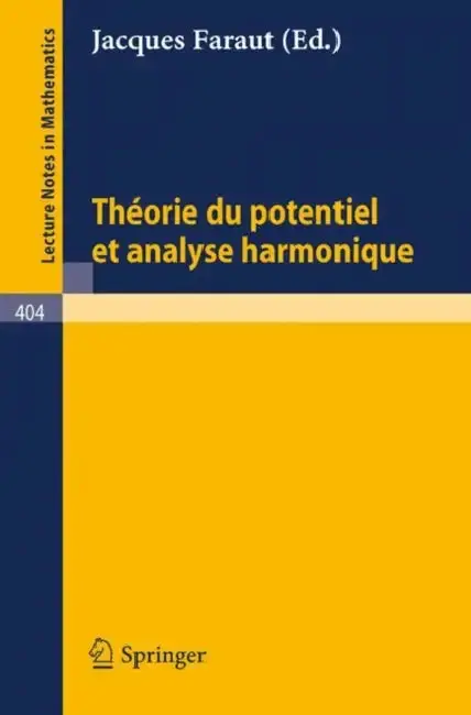 Cover of Theorie Du Potentiel Et Analyse Harmonique