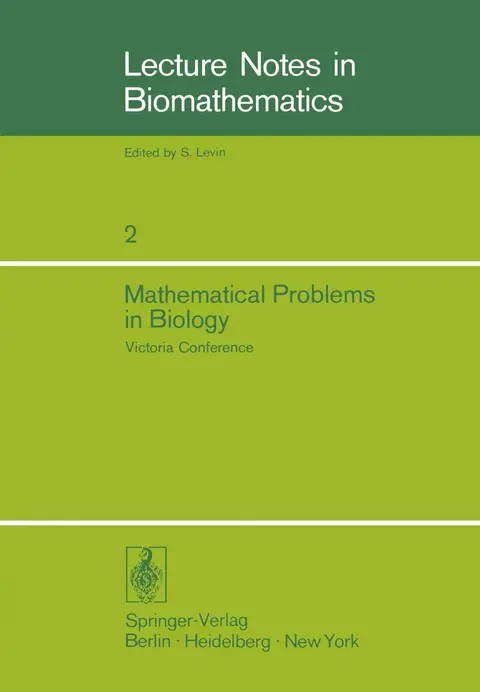 Cover of Mathematical Problems in Biology