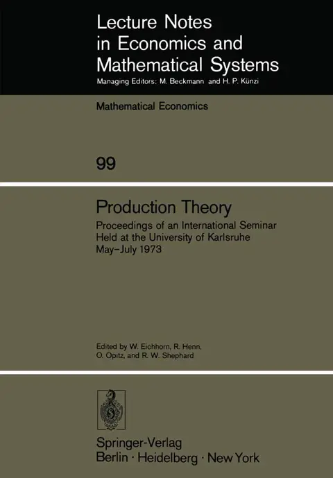 Cover of Production Theory