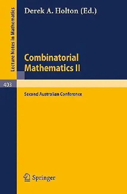 Cover of Combinatorial Mathematics II