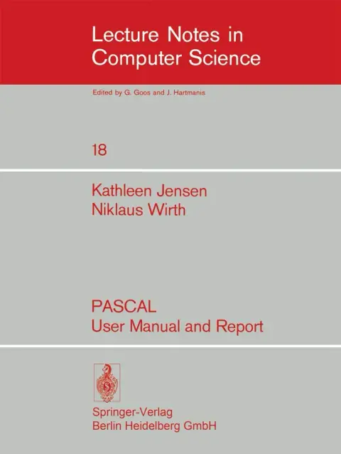 Cover of Pascal User Manual and Report