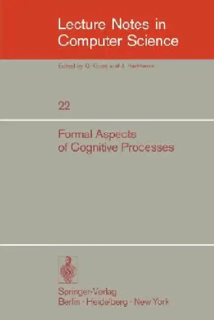 Cover of Formal Aspects of Cognitive Processes