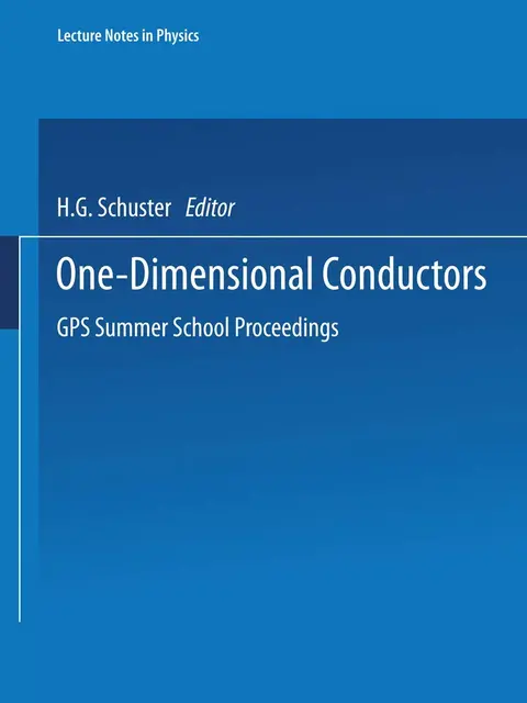 Cover of One-Dimensional Conductors