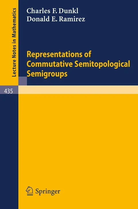 Cover of Representations of Commutative Semitopological Semigroups