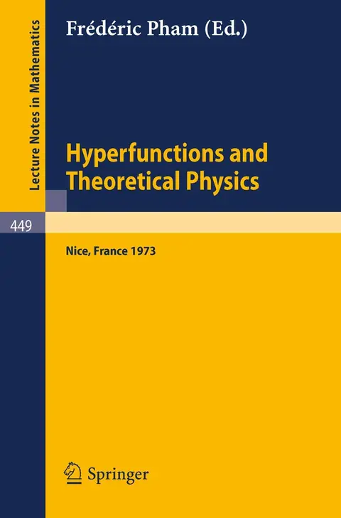 Cover of Hyperfunctions and Theoretical Physics