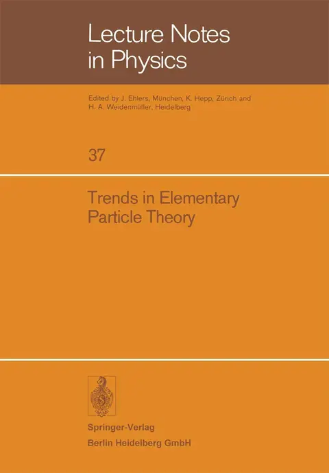 Cover of Trends in Elementary Particle Theory