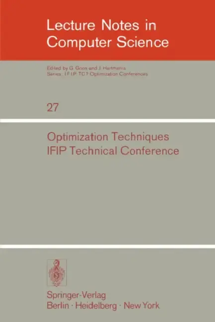 Cover of Optimization Techniques