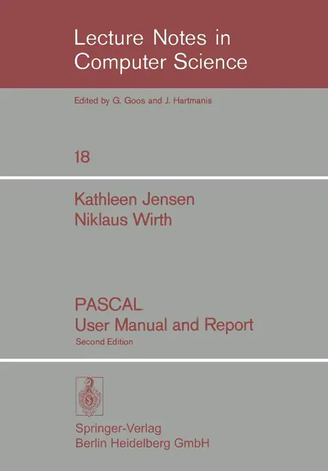 Cover of Pascal User Manual and Report