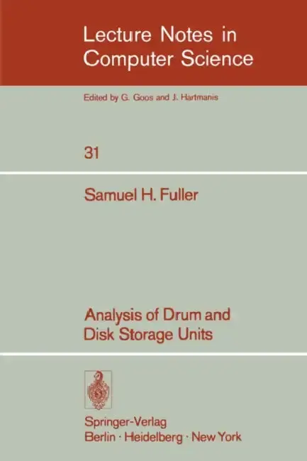 Cover of Analysis of Drum and Disk Storage Units