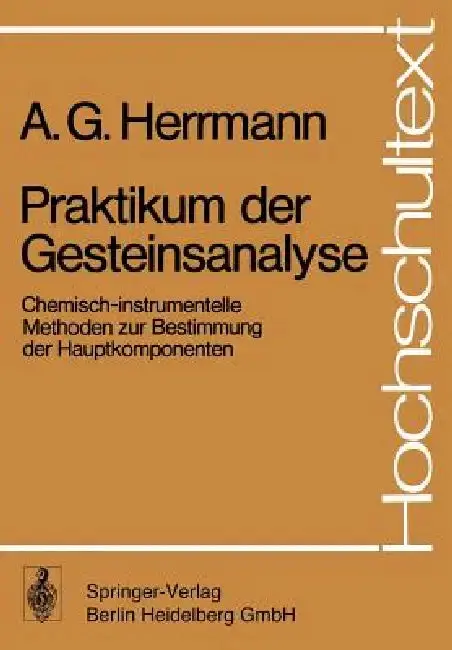 Cover of Praktikum Der Gesteinsanalyse