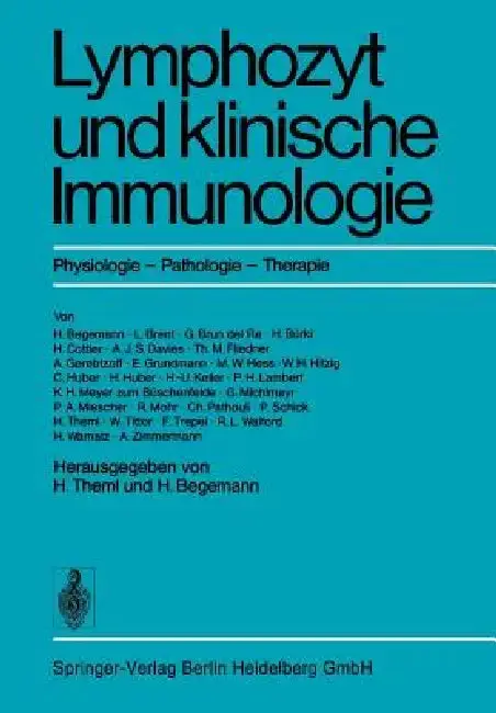 Cover of Lymphozyt Und Klinische Immunologie