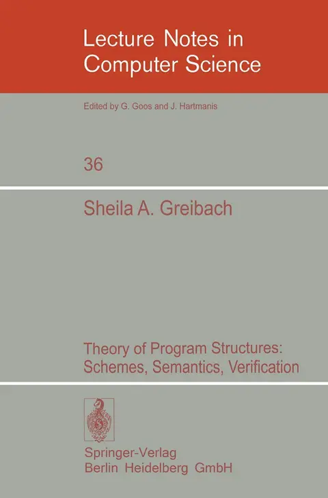 Cover of Theory of Program Structures
