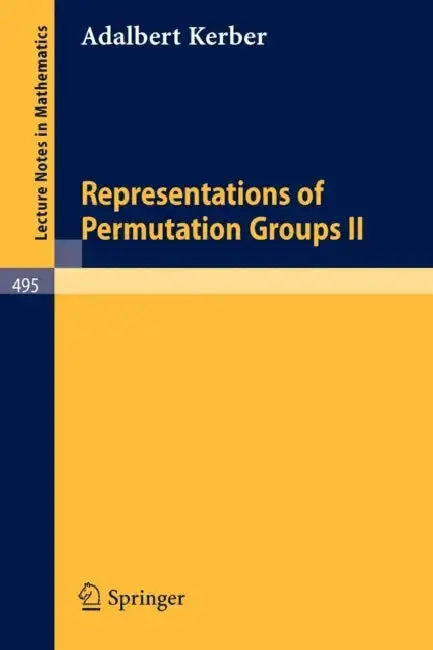 Cover of Representations of Permutation Groups II