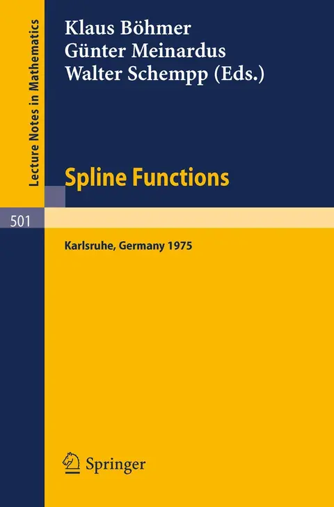 Cover of Spline Functions