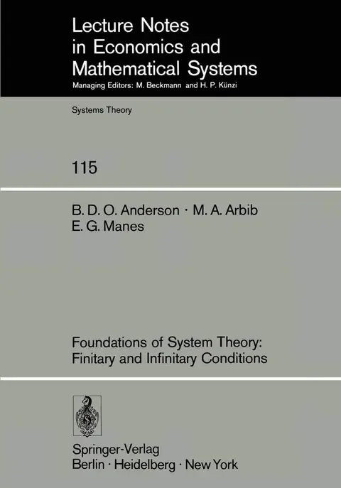 Cover of Foundations of System Theory