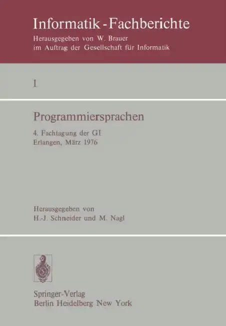 Cover of Programmiersprachen